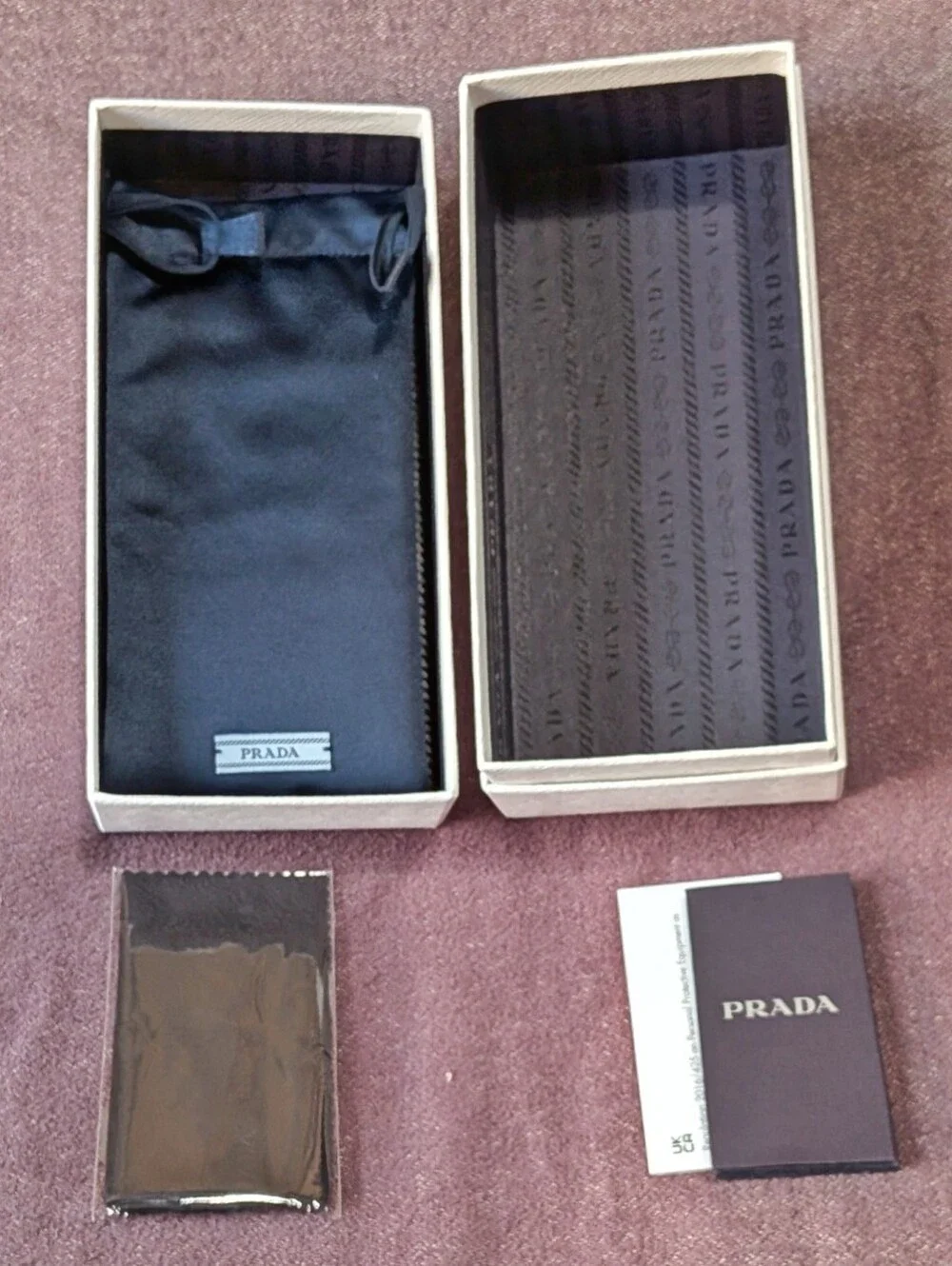 PRADA Sunglasses/Glasses Product Box - White - *BOX ONLY*
